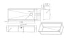 Workstation Undermount 16 Gauge Stainless Steel Single Bowl Kitchen Sink w/ Integrated Ledge, 15mm Tight Radius with Premium Accessories