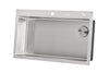 Offset Drain Opening Drop-In / Topmount 16 Gauge Stainless Steel Single Bowl Kitchen Sink 15mm Tight Radius Includes Bottom Protective Grid & Strainer