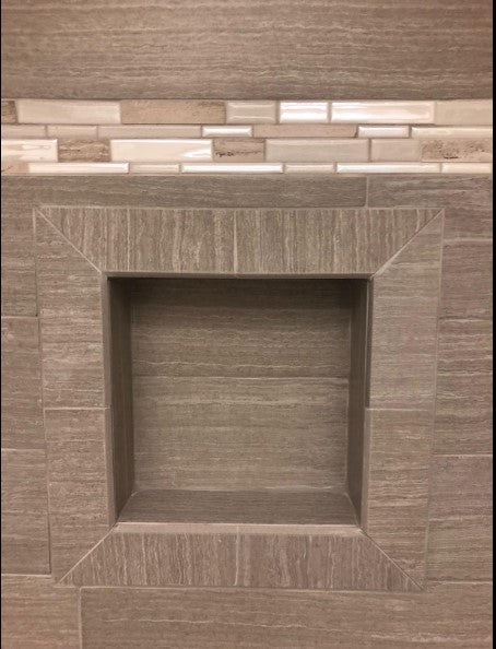 Over Mount SHOWER CUBE Ready For Tile Waterproof Leak Proof Bathroom Recessed Shower Shelf Shower Niche Organizer For Shampoo and Toiletry Storage