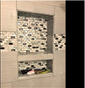 Over Mount SHOWER CUBE Ready For Tile Waterproof Leak Proof Bathroom Recessed Shower Shelf Shower Niche Organizer For Shampoo and Toiletry Storage