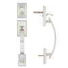 CozyBlock Single Door Handle Set with Single Cylinder Deadbolt, Rectangular Adjustable Entry Door Lock Set