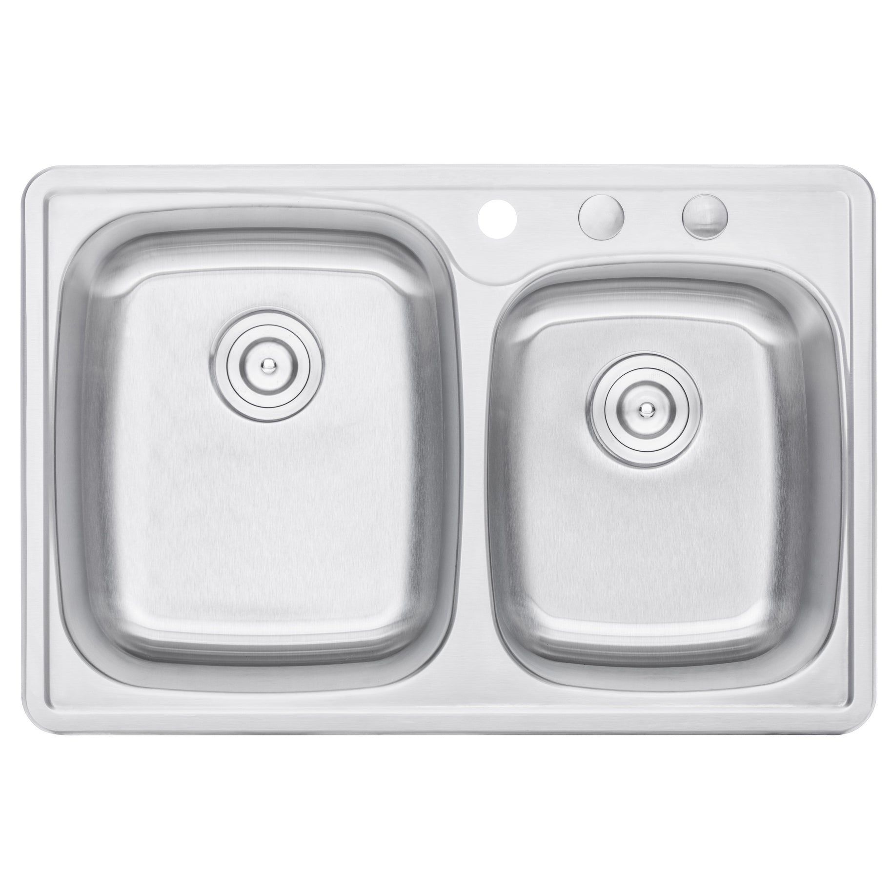 33 in. x 22 in. Topmount / Drop-in 18 Gauge Stainless Steel Double Bowl (60/40) Kitchen Sink with 9 in. Deep