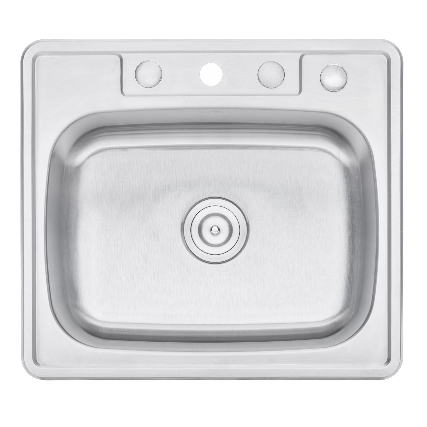 25 in. x 22 in. Topmount / Drop-in 18 Gauge Stainless Steel Single Bowl Island / Bar / Prep  Kitchen Sink with 9 in. Deep