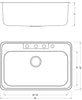 33 in. x 22 in. Topmount / Drop-in 18 Gauge Stainless Steel Single Bowl Kitchen Sink with 9 in. Deep