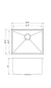 23-1/2 in. Drop-In / Topmount 16 Gauge Stainless Steel Single Bowl Kitchen Sink / Laundry & Utility Sink with 15mm Radius Corner Design