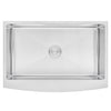 Farmhouse Apron Curve Front 16 Gauge Stainless Steel Single Bowl Kitchen Sink with 15mm Radius Corner Design