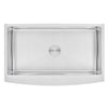 Farmhouse Apron Curve Front 16 Gauge Stainless Steel Single Bowl Kitchen Sink with 15mm Radius Corner Design