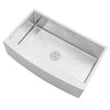Farmhouse Apron Curve Front 16 Gauge Stainless Steel Single Bowl Kitchen Sink with 15mm Radius Corner Design