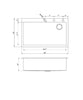 Offset Drain Opening Drop-In / Topmount 16 Gauge Stainless Steel Single Bowl Kitchen Sink 15mm Tight Radius Includes Bottom Protective Grid & Strainer