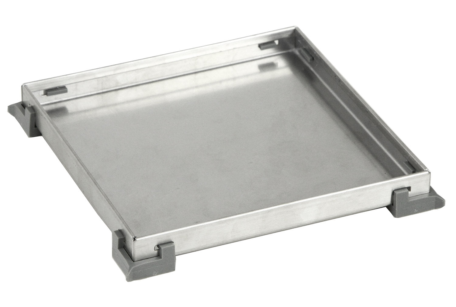 Bathroom Shower Square Drain 2-sided Reversible Tile Insert Grate Brushed 304 Stainless Steel with Threaded Adaptor