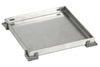 Bathroom Shower Square Drain 2-sided Reversible Tile Insert Grate Brushed 304 Stainless Steel with Threaded Adaptor