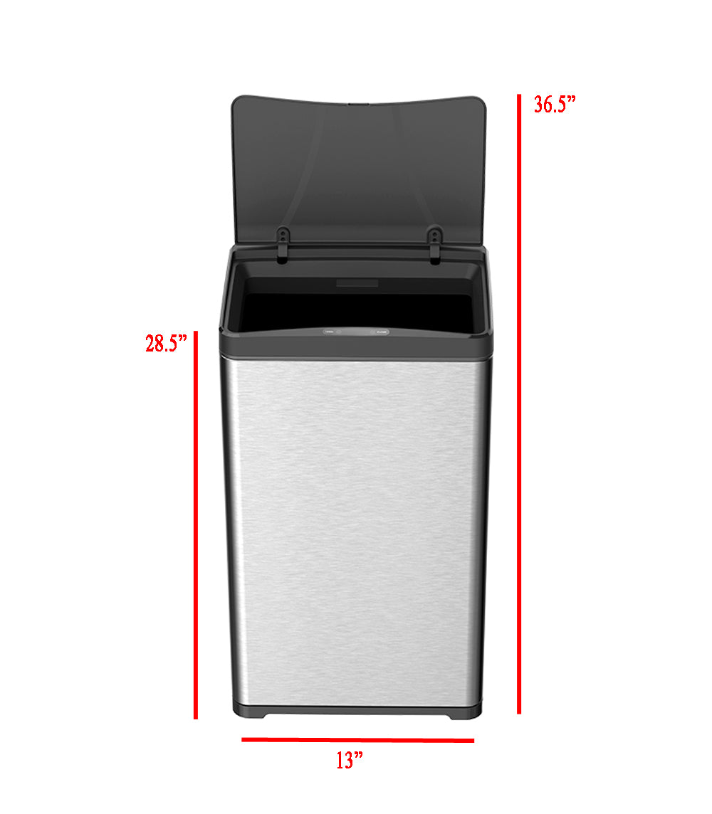 CozyBlock 13 Gallon 50L Automatic Trash Can for Kitchen, Touchless Motion Sensor Bin