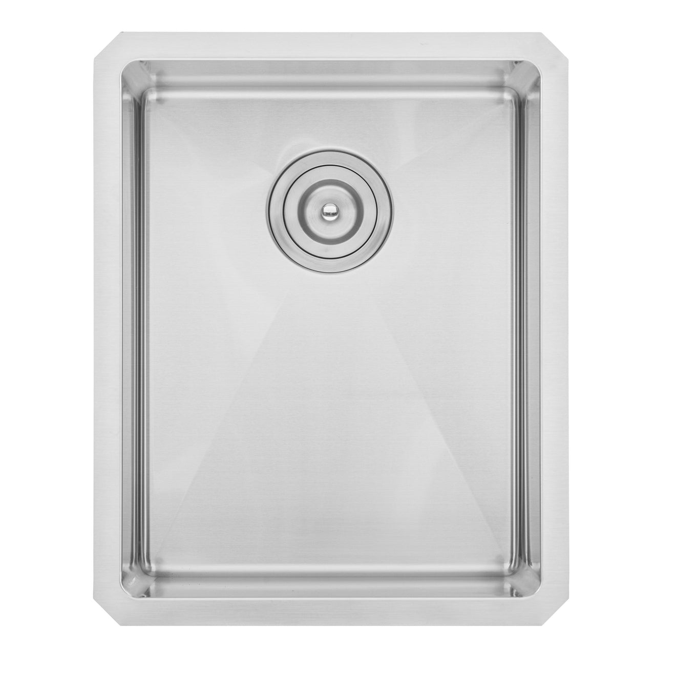 Undermount 16 Gauge Stainless Steel Single Bowl Island / Bar / Prep Kitchen Sink with 15mm Radius Corner Design