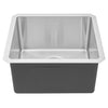 Undermount 16 Gauge Stainless Steel Single Bowl Island / Bar / Prep Kitchen Sink with 15mm Radius Corner Design