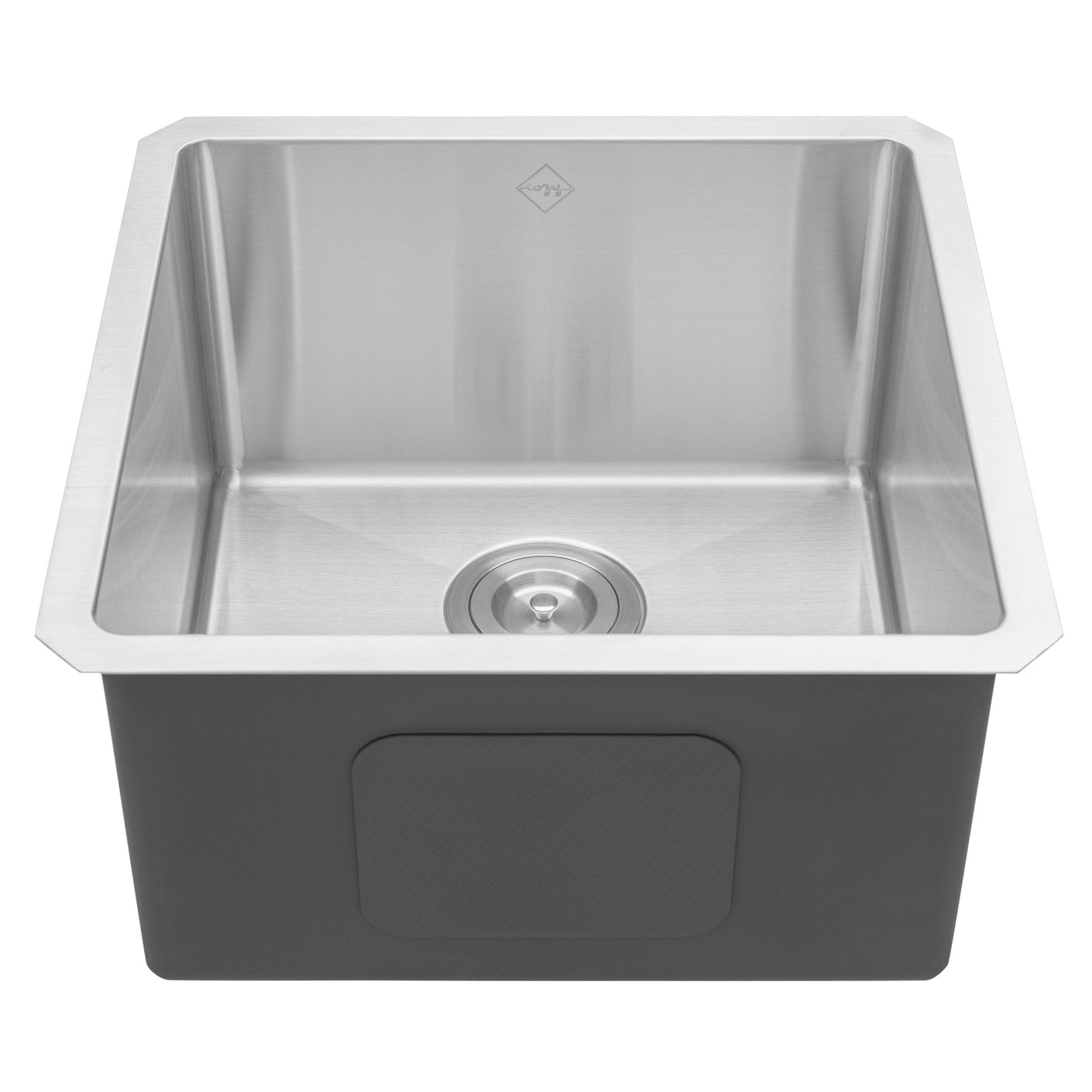 Undermount 16 Gauge Stainless Steel Single Bowl Island / Bar / Prep Kitchen Sink with 15mm Radius Corner Design