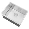 Undermount 16 Gauge Stainless Steel Single Bowl Island / Bar / Prep Kitchen Sink with 15mm Radius Corner Design