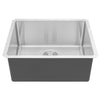 Undermount 16 Gauge Stainless Steel Single Bowl Island / Bar / Prep Kitchen Sink with 15mm Radius Corner Design