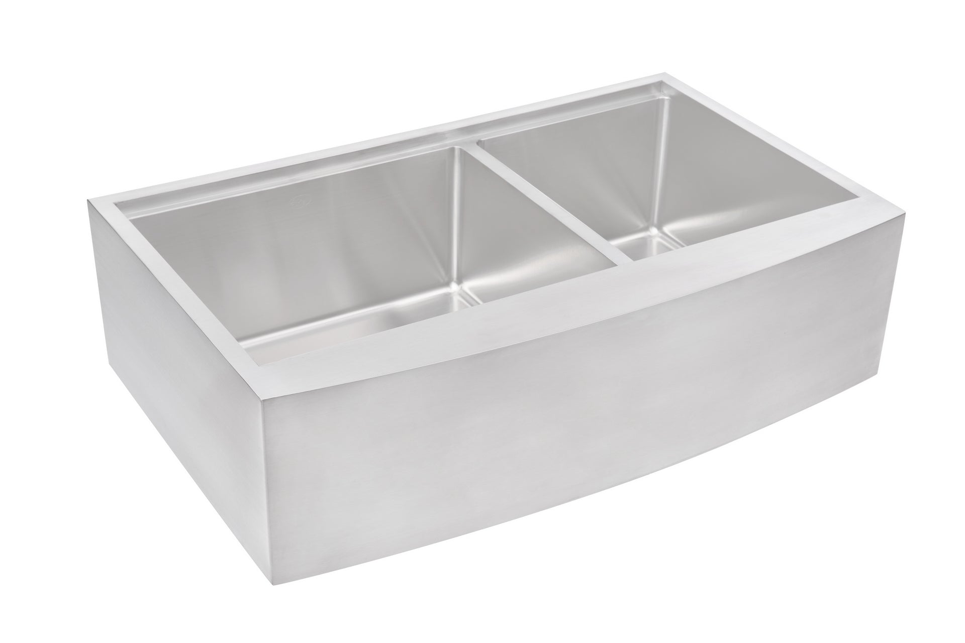 Enthous Workstation Farmhouse Apron 16 Gauge Double Bowl Stainless Steel Kitchen Sink w/ Integrated Ledge, 15mm Tight Radius, Premium Accessories – Dish Rack, Colander, Cutting-board, Grid