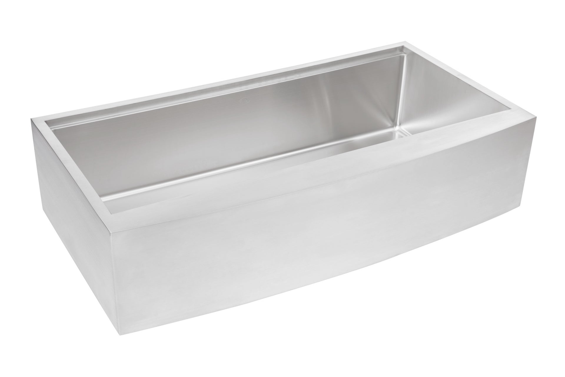 Workstation Farmhouse Apron Curve Front 16 Gauge  Stainless Steel Single Bowl Kitchen Sink w/ Integrated Ledge, 15mm Tight Radius w/ Premium Accessories