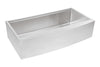 Workstation Farmhouse Apron Curve Front 16 Gauge  Stainless Steel Single Bowl Kitchen Sink w/ Integrated Ledge, 15mm Tight Radius w/ Premium Accessories