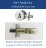 CozyBlock Contemporary Hidden Screw Style Entry Door Single Cylinder Deadbolt