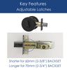 CozyBlock Contemporary Hidden Screw Style Entry Door Single Cylinder Deadbolt