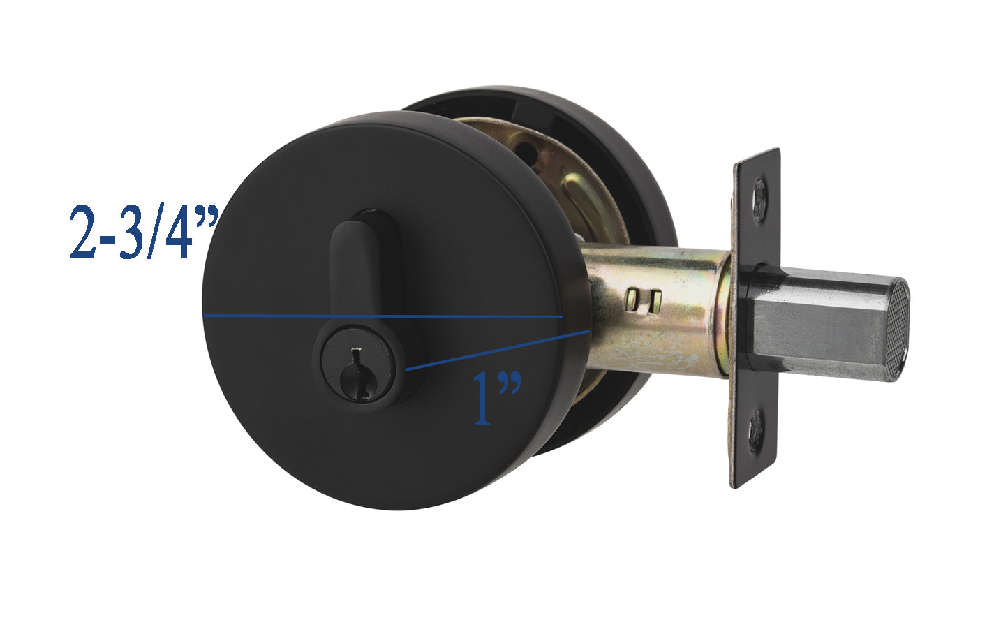 CozyBlock Contemporary Hidden Screw Style Entry Door Single Cylinder Deadbolt