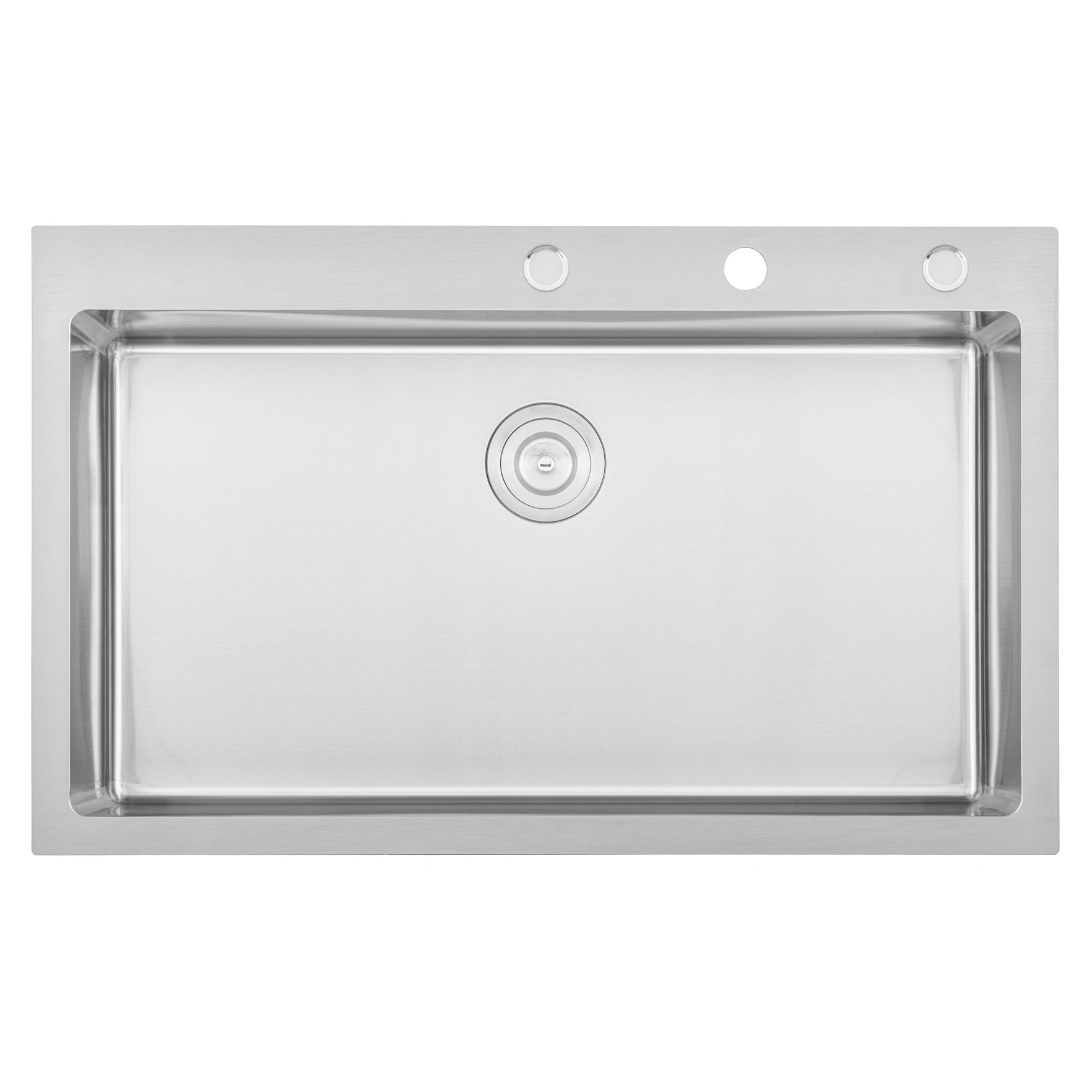 Drop-In / Topmount 16 Gauge Stainless Steel Single Bowl Kitchen Sink with 15mm Radius Corner Design