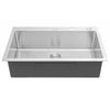 Drop-In / Topmount 16 Gauge Stainless Steel Single Bowl Kitchen Sink with 15mm Radius Corner Design