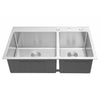 Drop-In / Topmount 16 Gauge Stainless Steel Double Bowl Kitchen Sink with 15mm Radius Corner Design