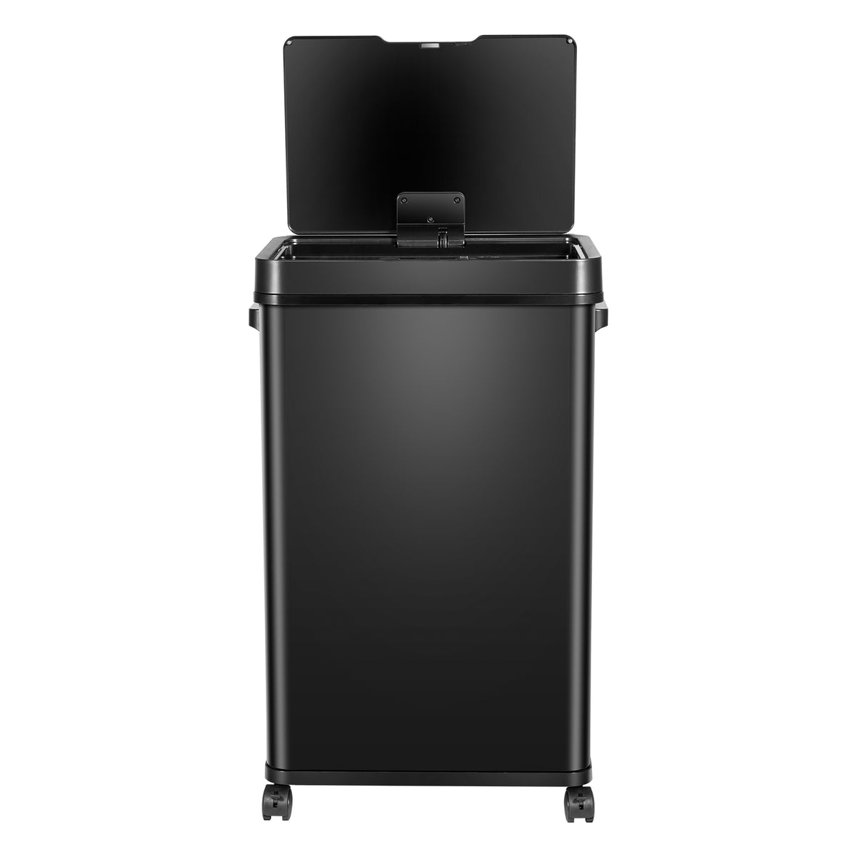 CozyBlock 18 Gallon Automatic Trash Can, Black Steel Touchless Motion –  CBath