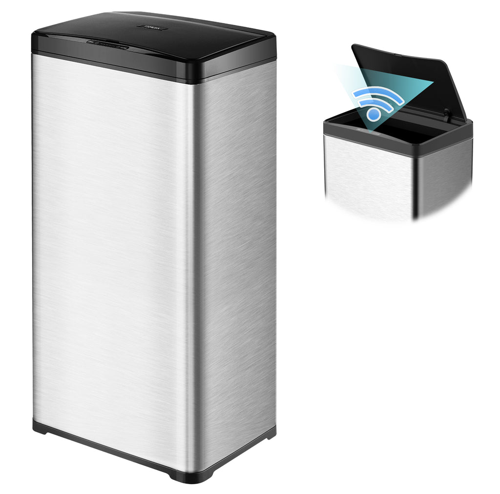 CozyBlock 13 Gallon 50L Automatic Trash Can for Kitchen, Touchless Motion Sensor Bin