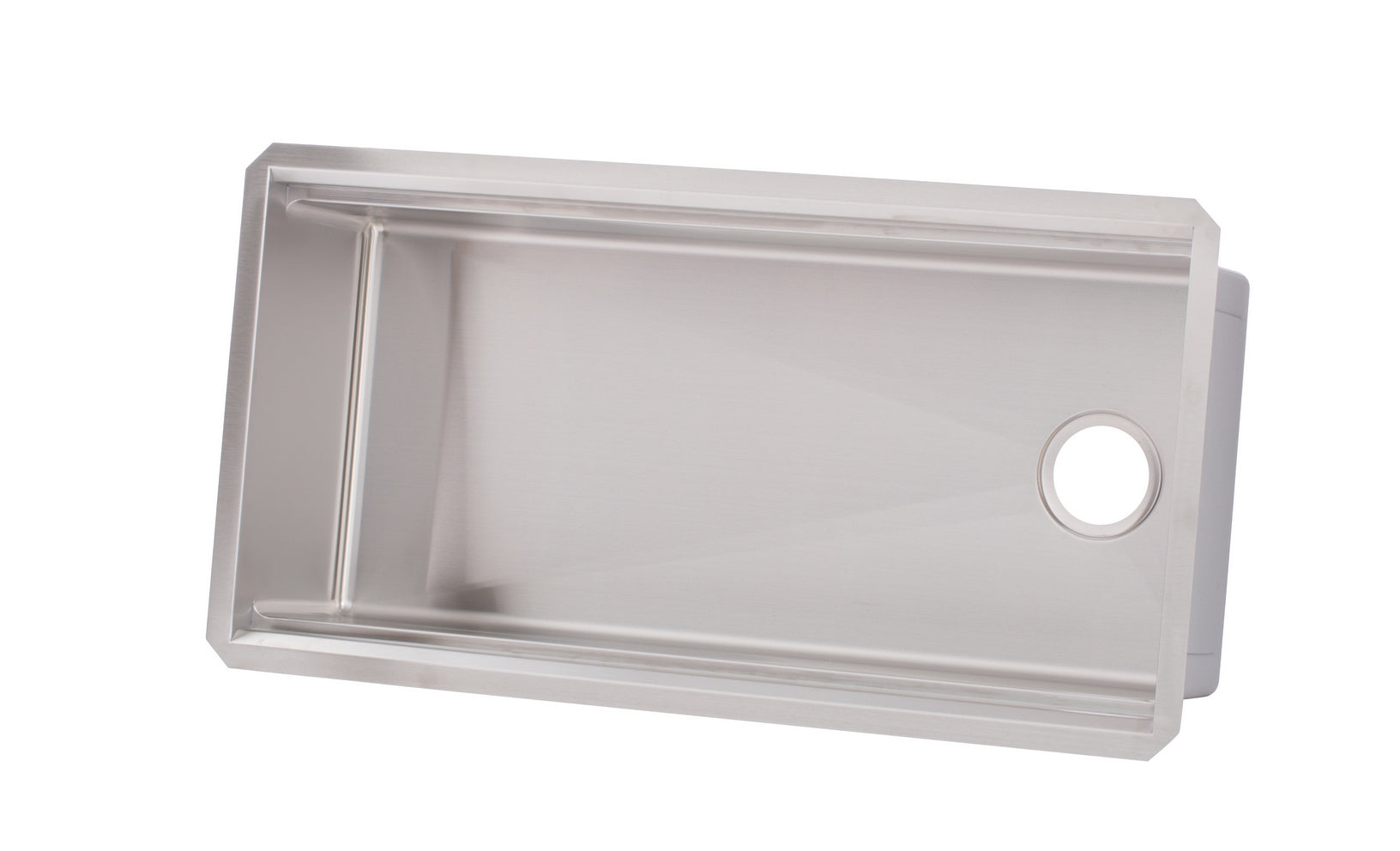 Workstation Undermount 16 Gauge Stainless Steel Single Bowl Kitchen Sink w/ Integrated Ledge, 15mm Tight Radius with Premium Accessories