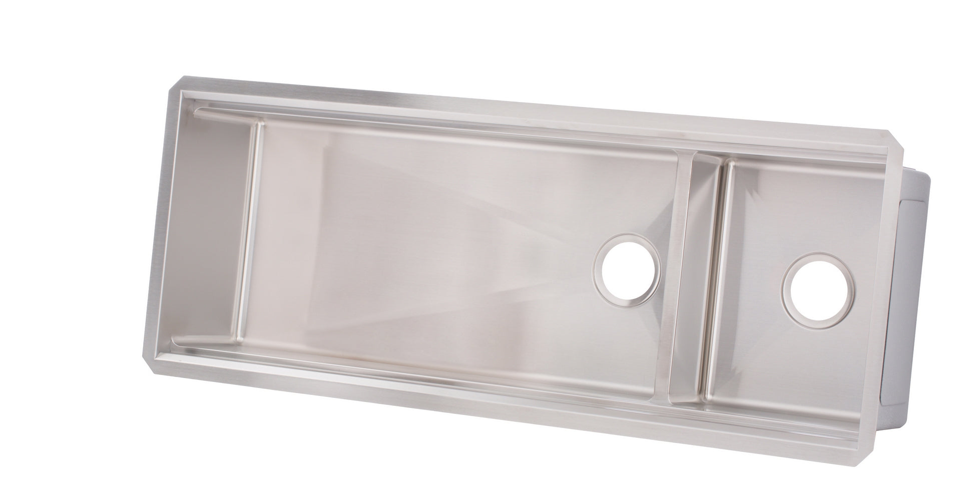 48 in. Workstation Undermount 16 Gauge Stainless Steel Double Bowl Kitchen Sink w/ Integrated Ledge, 15mm Tight Radius with Premium Accessories
