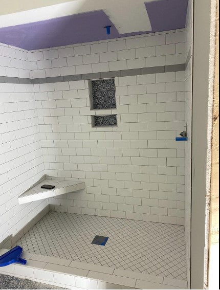 Baty Ready for Tile Waterproof Leak Proof Bathroom Recessed Shower