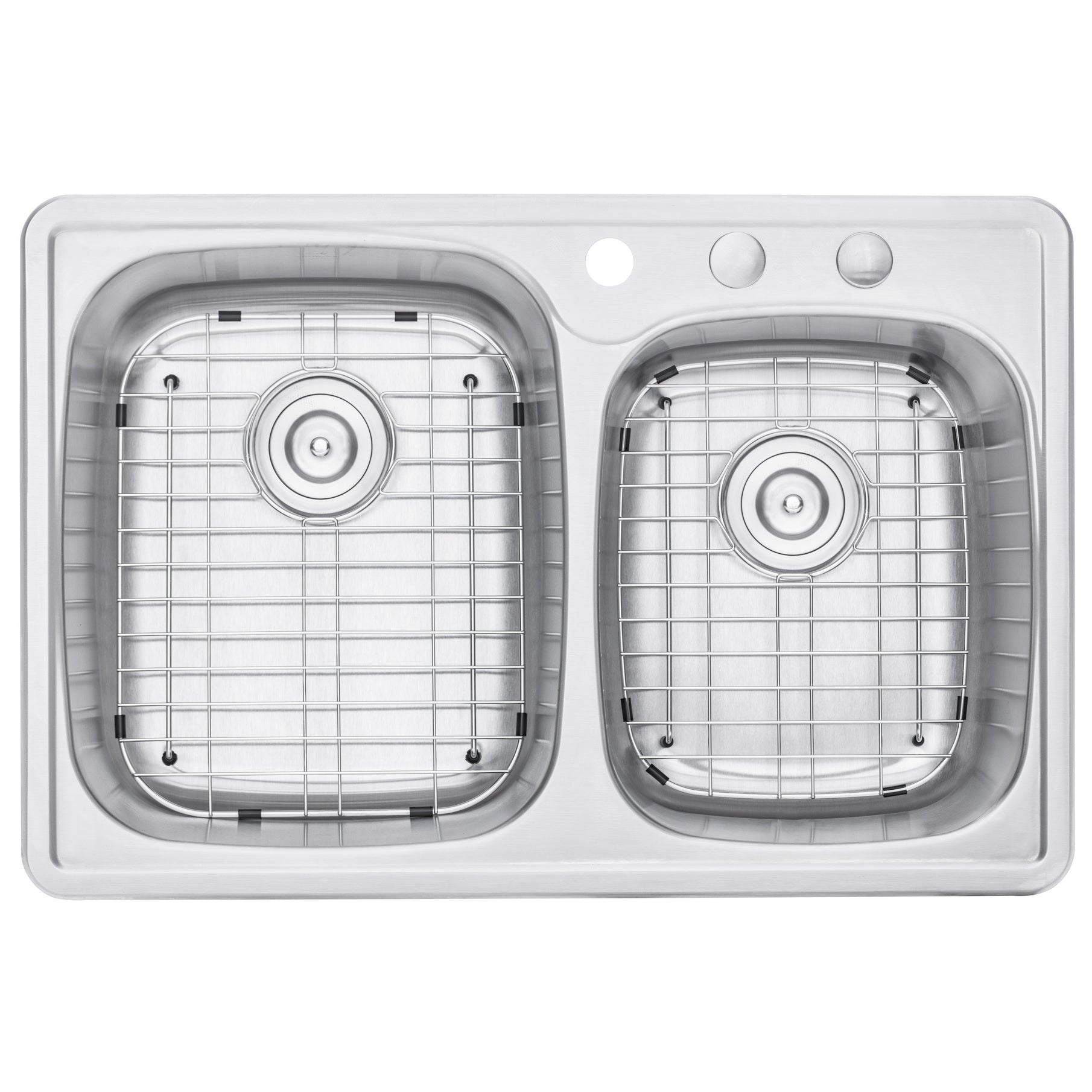 Stainless Steel Bottom Grid For 33 in. x 22 in. Topmount / Drop-in 18 Gauge Stainless Steel Double Bowl (60/40) Kitchen Sink