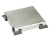 Bathroom Shower Square Drain 2-sided Reversible Tile Insert Grate Brushed 304 Stainless Steel with Threaded Adaptor
