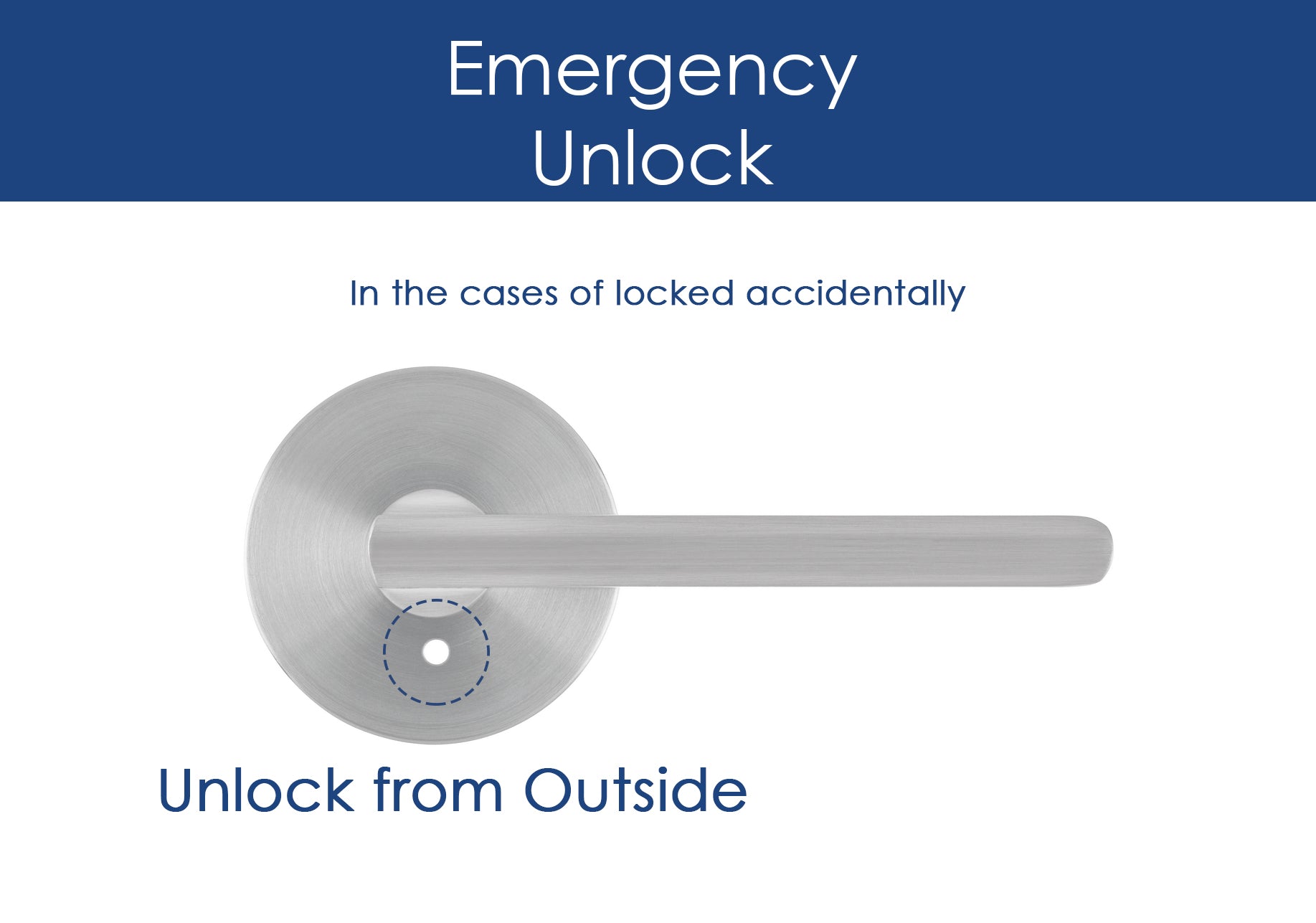 CozyBlock Contemporary Hidden Screw Style with Easy to Open Locking Privacy Lever Door Handle for Bedroom and Bathroom