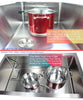 25 in. Drop-In / Topmount 16 Gauge Stainless Steel Single Bowl Kitchen Island / Bar Prep Sink with 15mm Radius Corner Design