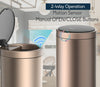 CozyBlock 3.2 Gallon 12L Automatic Trash Can, Stainless Steel Touchless Motion Sensor Bin, Quiet Soft Close Lid, IPX4 Waterproof