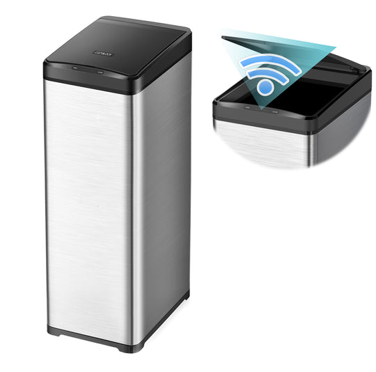 CozyBlock 13 Gallon 50L Slim Automatic Trash Can for Kitchen, Touchless Motion Sensor Bin